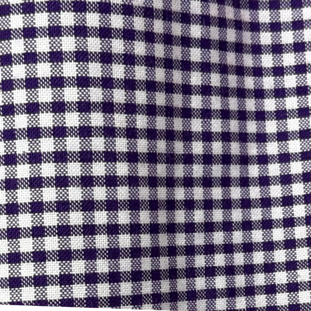 Men’s Purple | White Plaid Shirt Size17(36-37) - Picture 4 of 4